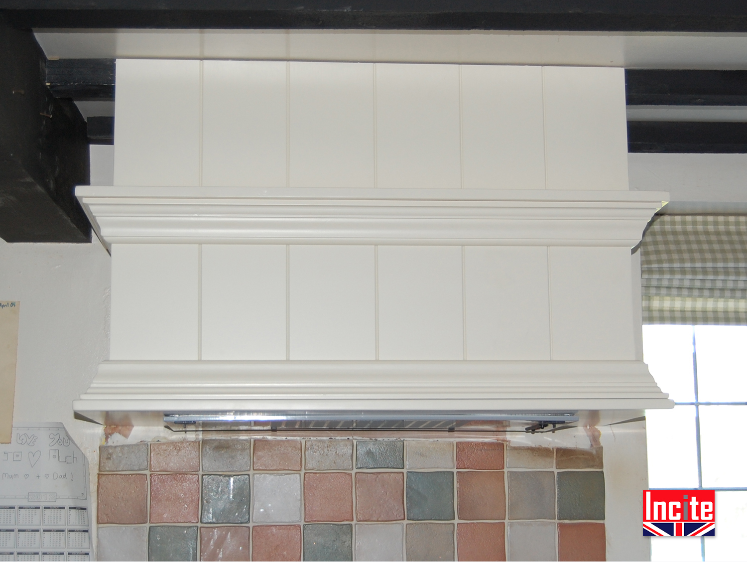 Painted Fitted Kitchen With Tongue And Groove Door Detail